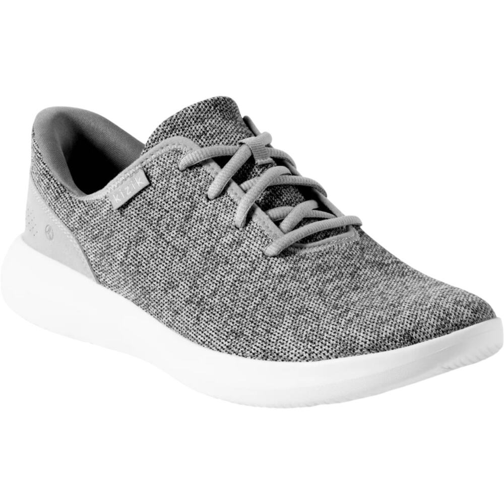 Kizik Madrid Sneaker Eco Knit Hands Free Lightweight Breathable Gray M5.5 W7 W